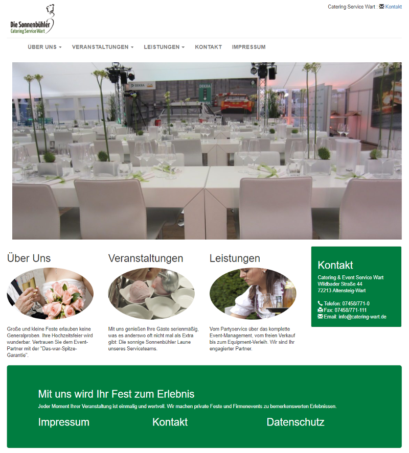 Codesonic Portfolio Catering Service Wart DEKRA