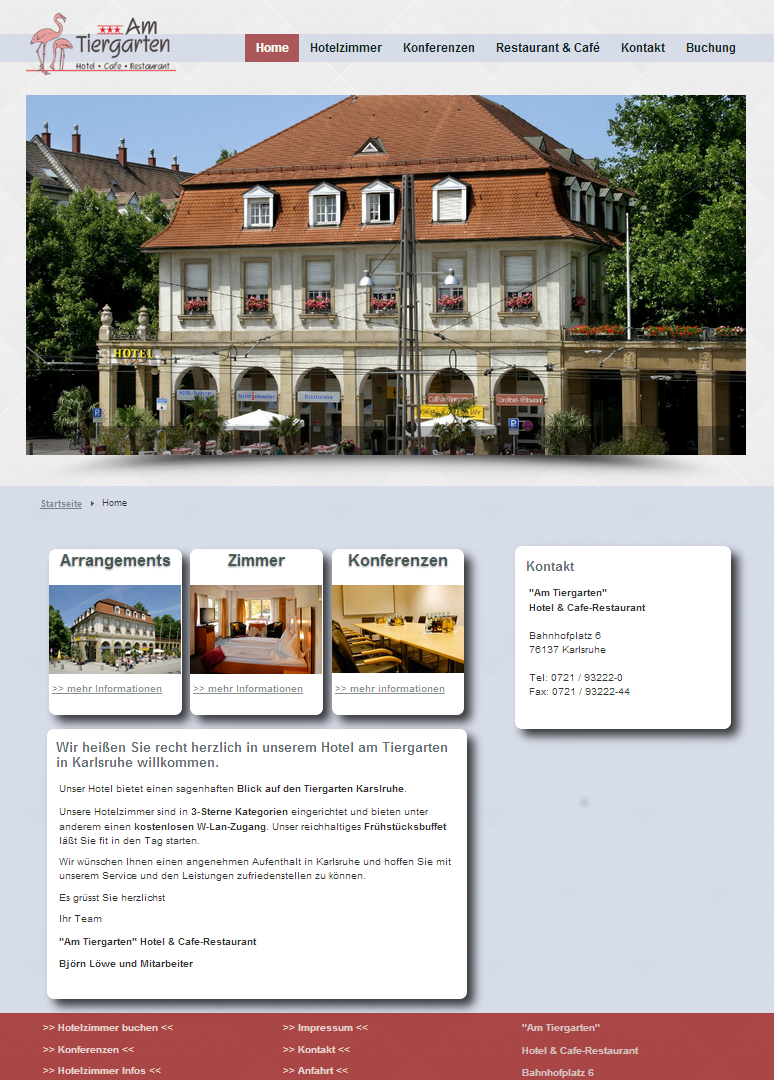 Codesonic Portfolio Hotel am Tiergarten Karlsruhe Responsive